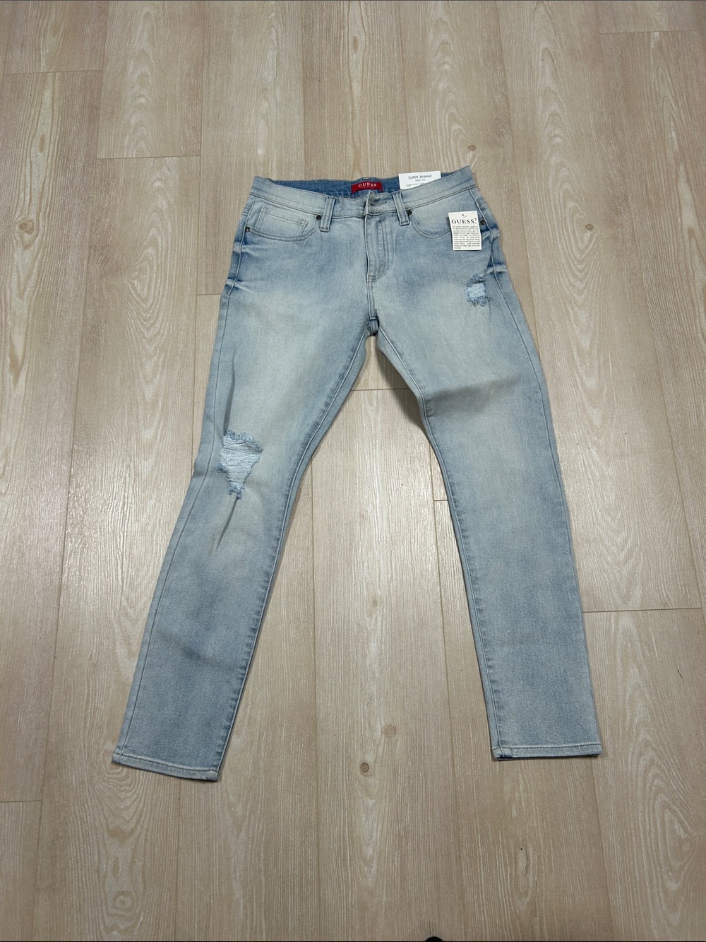 Light Blue Distressed Women's Jeans